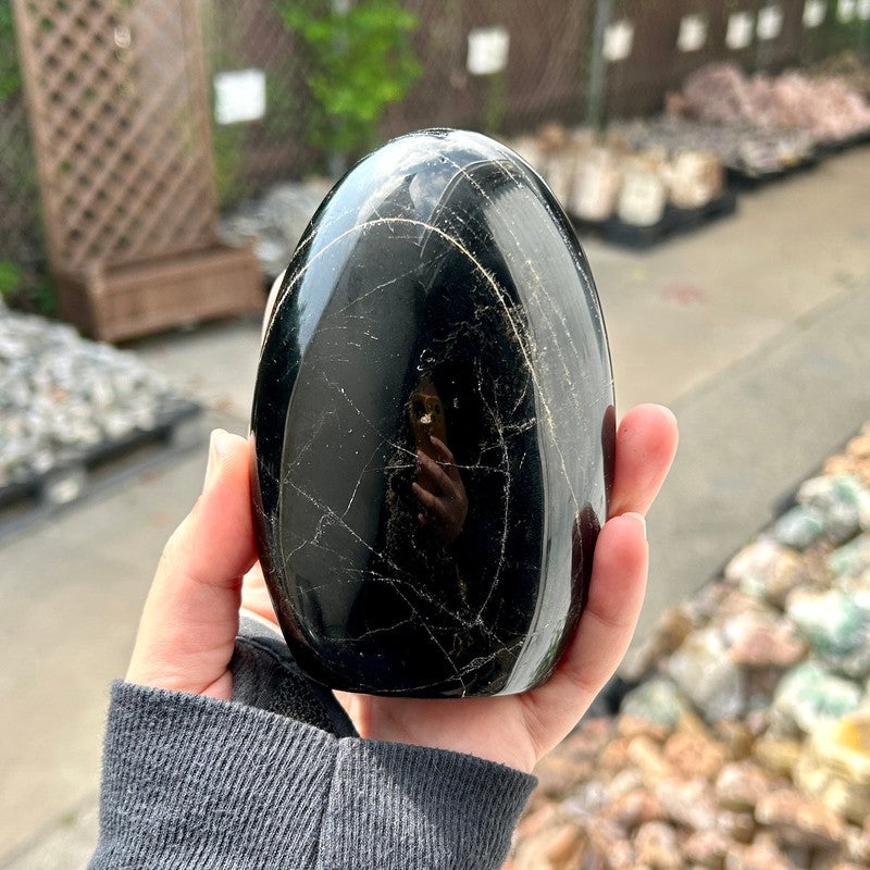 Polished Black Tourmaline Free Forms || Protection || Madagascar-Nature's Treasures