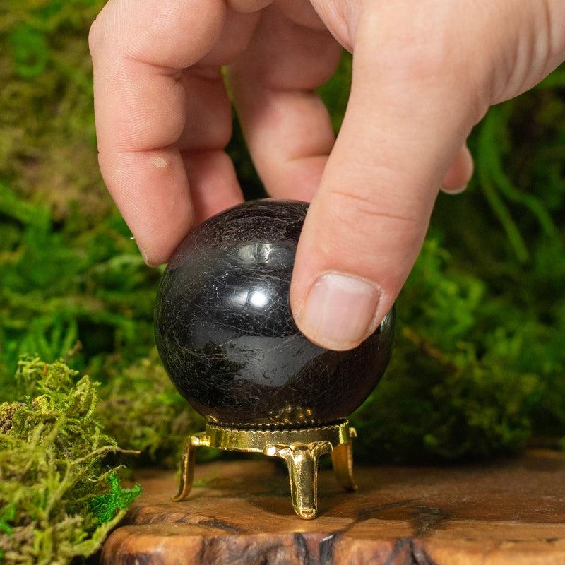 Polished Black Tourmaline Spheres || Protection || Madagascar-Nature's Treasures