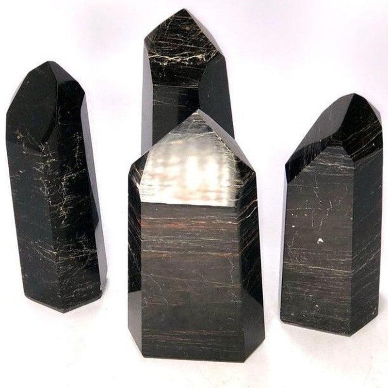 Polished Black Tourmaline Tower Points || Protection || Brazil-Nature's Treasures