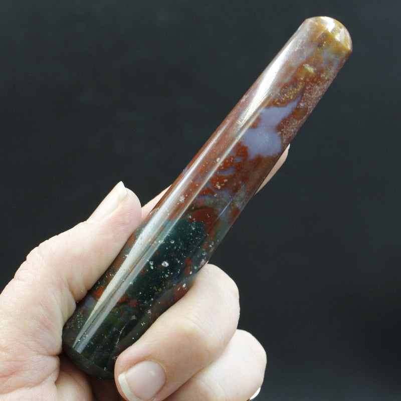 Polished Bloodstone Massage Tools || India-Nature's Treasures