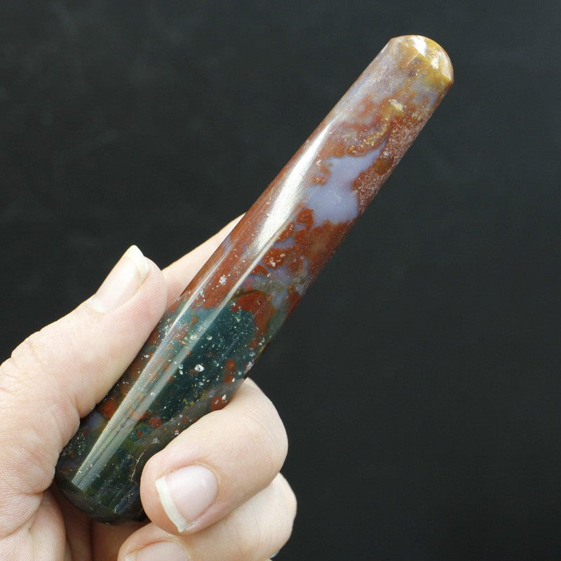 Polished Bloodstone Massage Tools || India-Nature's Treasures