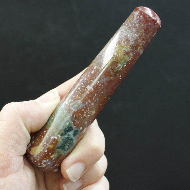 Polished Bloodstone Massage Tools || India-Nature's Treasures