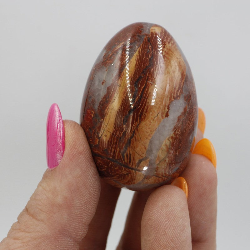 Polished Brecciated Jasper Eggs 45mm || Grounding-Nature's Treasures