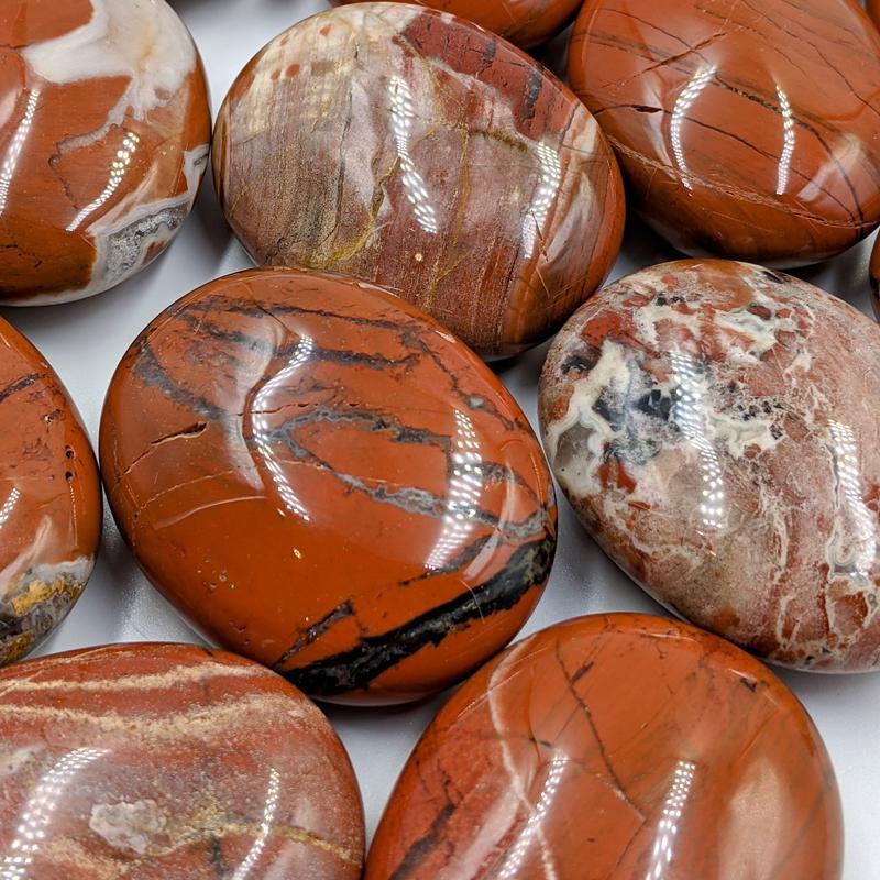 Polished Brecciated Jasper Palm Stones || Idaho-Nature's Treasures
