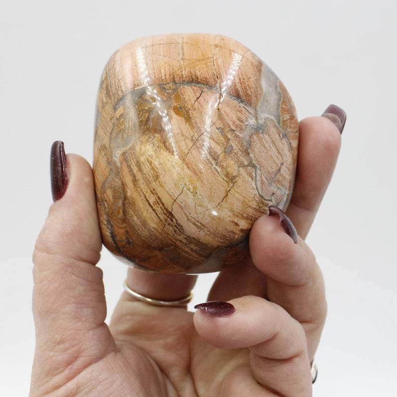 Polished Brecciated Red Jasper Massage Stone Tool || Stability-Nature's Treasures