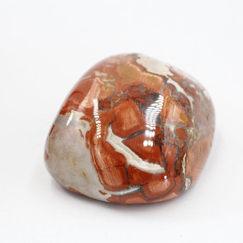 Polished Brecciated Red Jasper Massage Stone Tool || Stability-Nature's Treasures