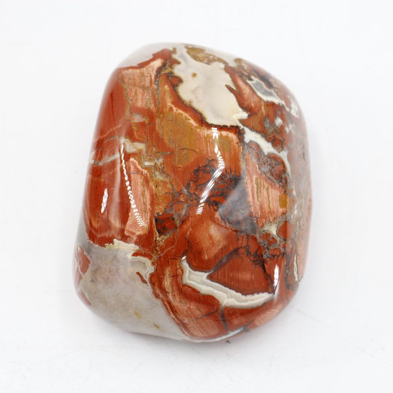 Polished Brecciated Red Jasper Massage Stone Tool || Stability-Nature's Treasures