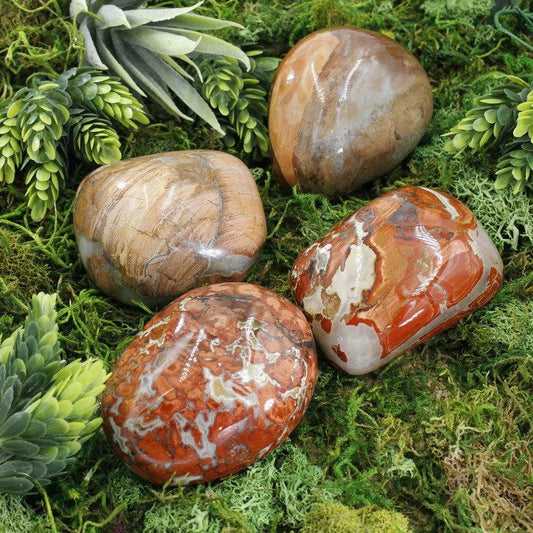 Polished Brecciated Red Jasper Massage Stone Tool || Stability-Nature's Treasures