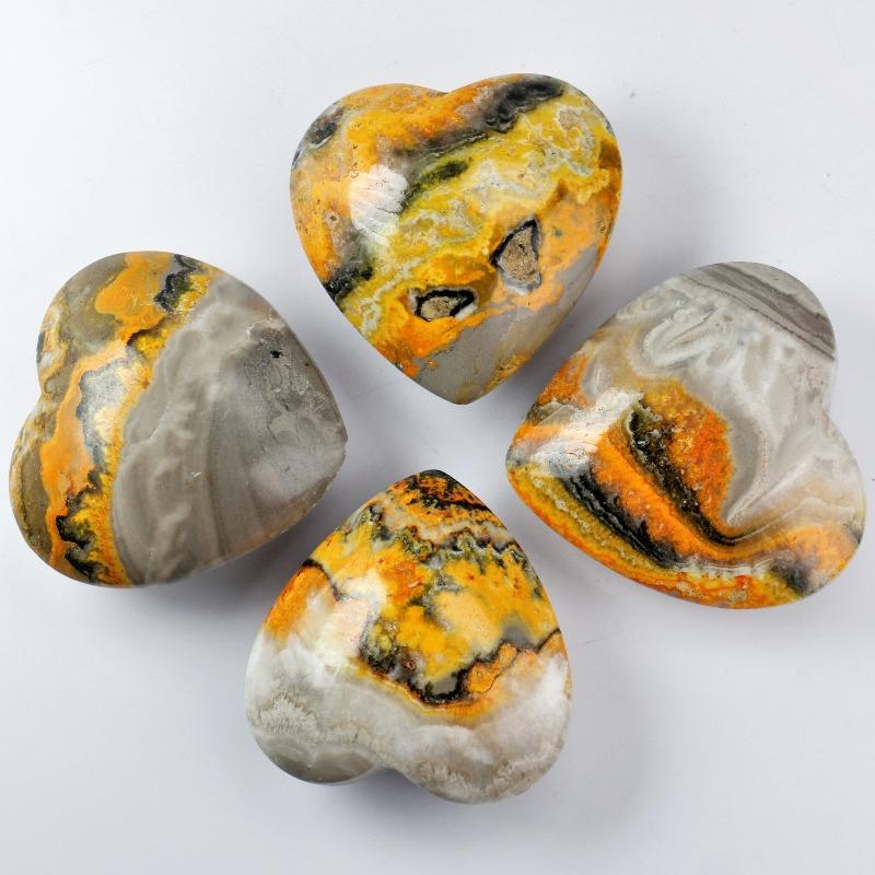 Polished Bumble Bee Jasper 35 MM Heart || Creativity, Passion || Indonesia-Nature's Treasures