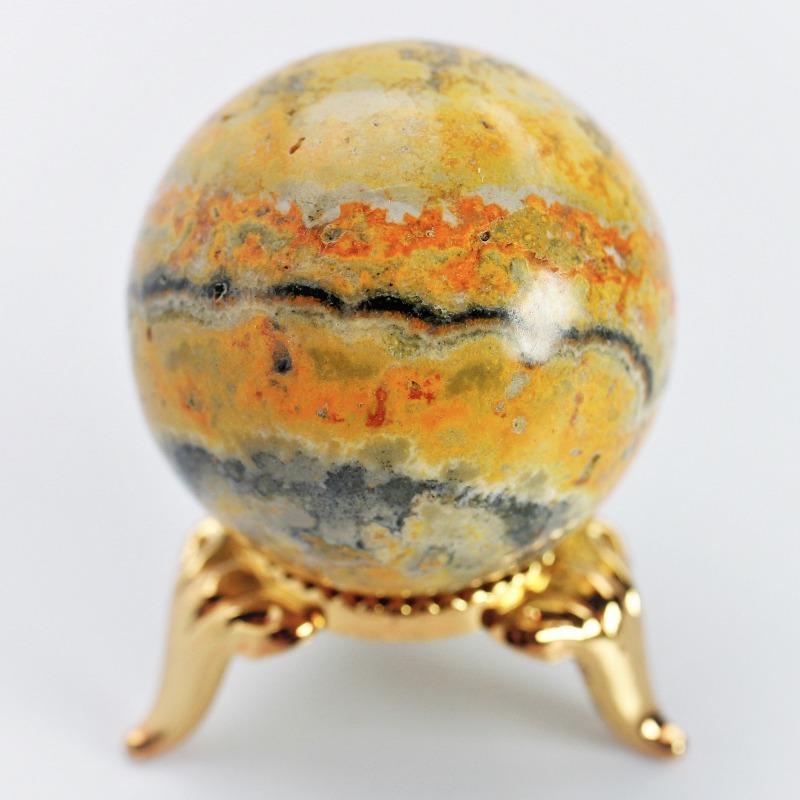 Polished Bumblebee Jasper Spheres || Creativity || Indonesia-Nature's Treasures