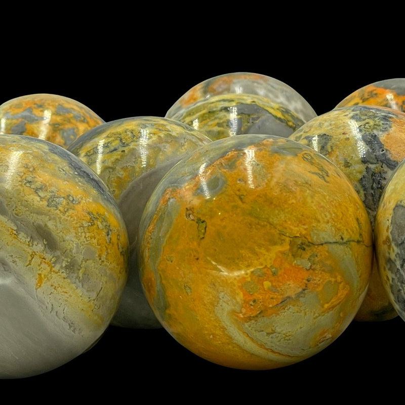 Polished Bumblebee Jasper Spheres || Creativity || Indonesia-Nature's Treasures