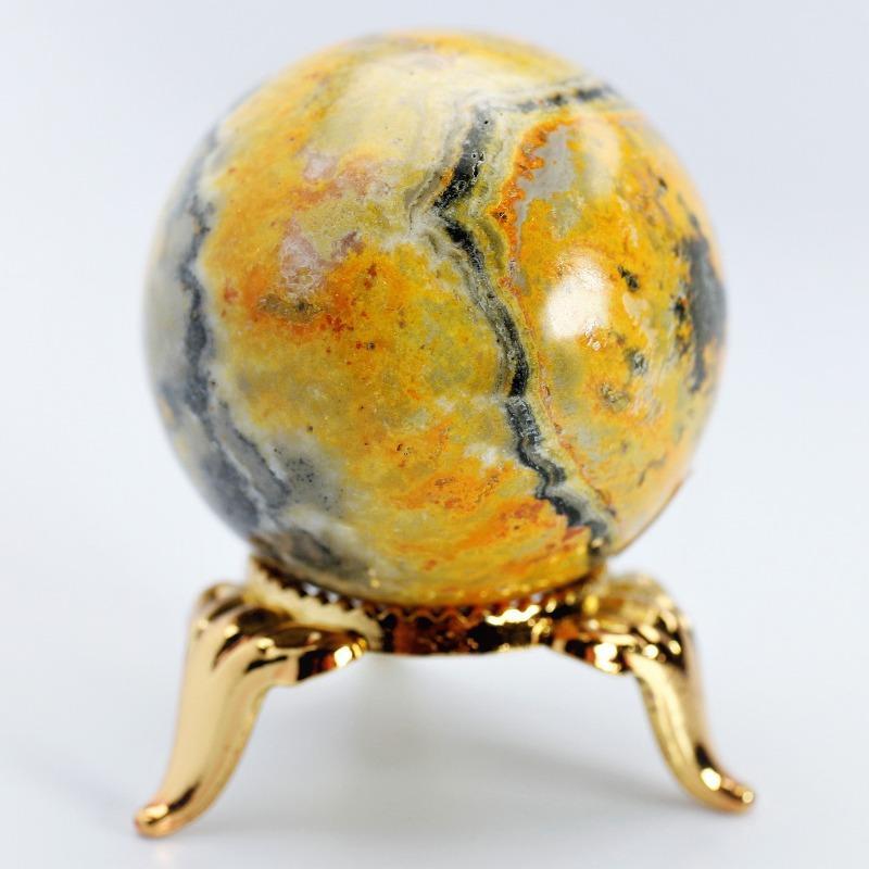 Polished Bumblebee Jasper Spheres || Creativity || Indonesia-Nature's Treasures