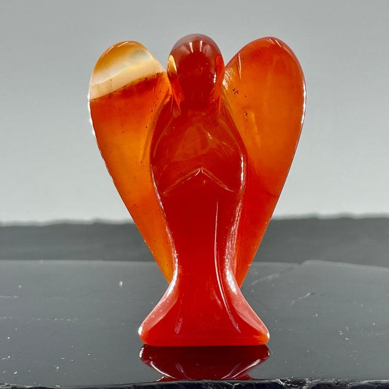 Polished Carnelian Angel Carvings || Confidence || Brazil-Nature's Treasures