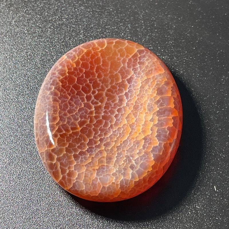 Polished Carnelian Fire Agate Worry Palm Stone || Grounding || Brazil-Nature's Treasures