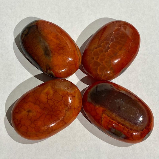 Polished Carnelian Palm Stones || Brazil-Nature's Treasures