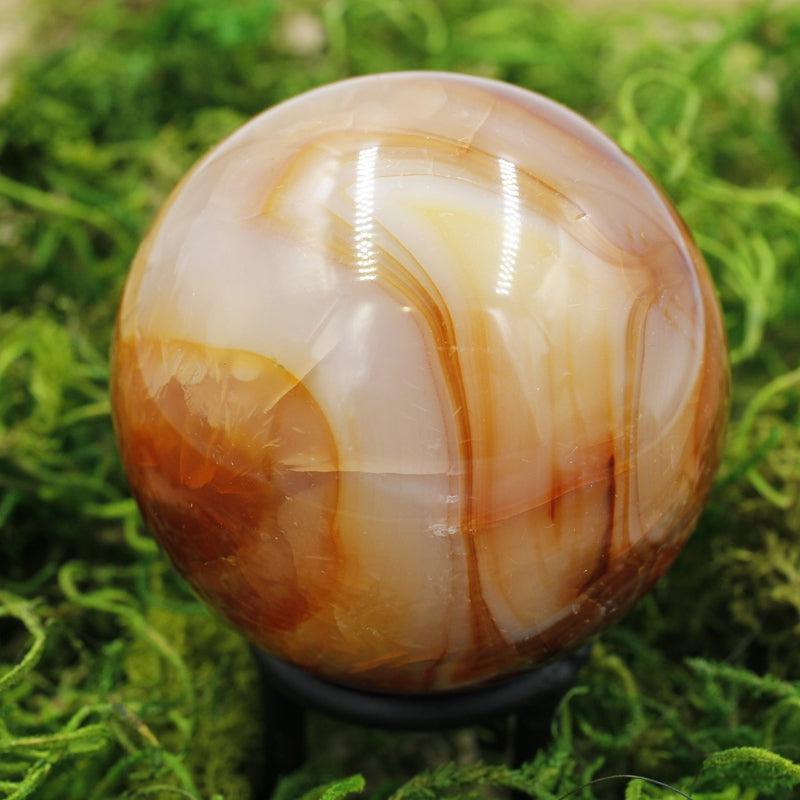 Polished Carnelian Sphere's || Creativity || Brazil-Nature's Treasures