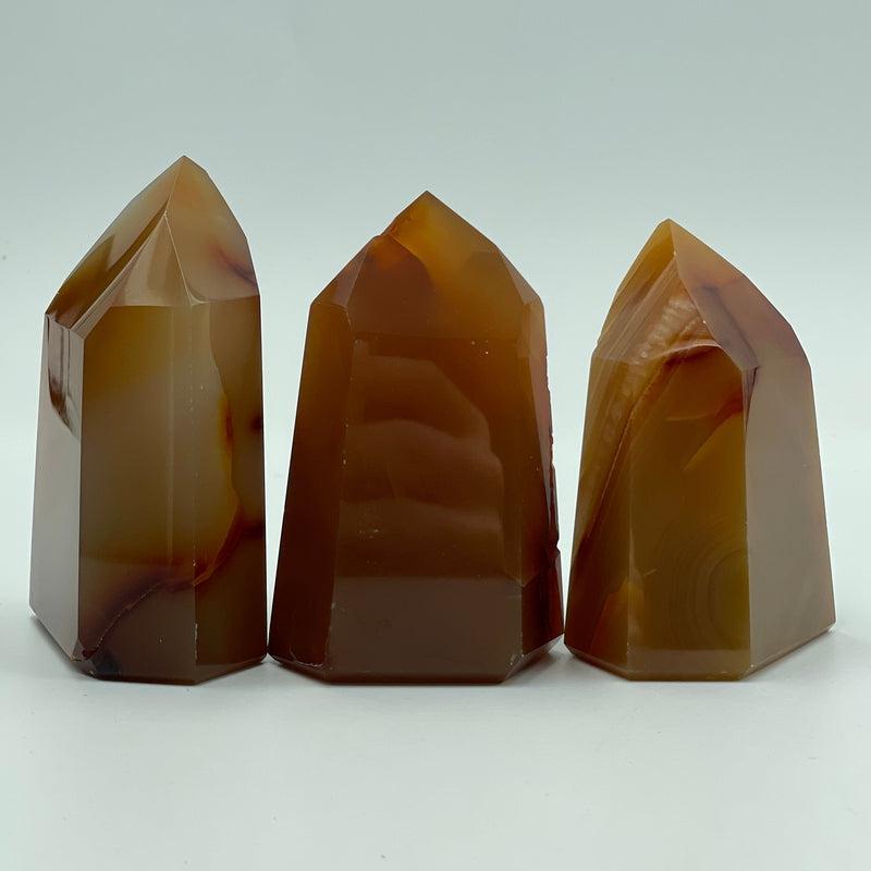 Polished Carnelian Tower Points || Creativity || Madagascar-Nature's Treasures