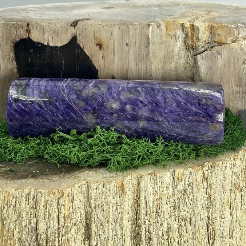 Polished Charoite Cylinder Rod Message Tools || Russia-Nature's Treasures