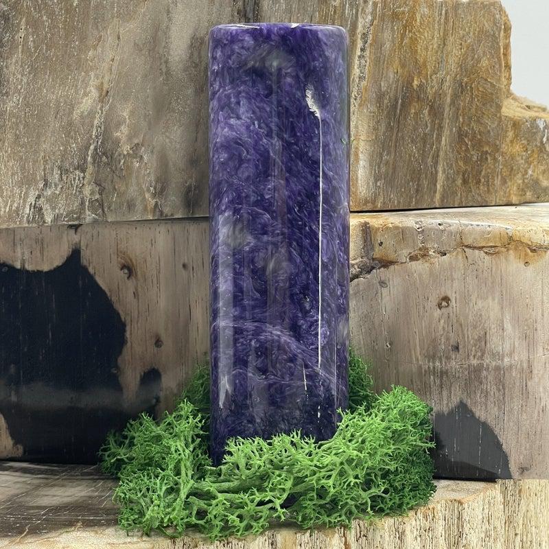 Polished Charoite Cylinder Rod Message Tools || Russia-Nature's Treasures