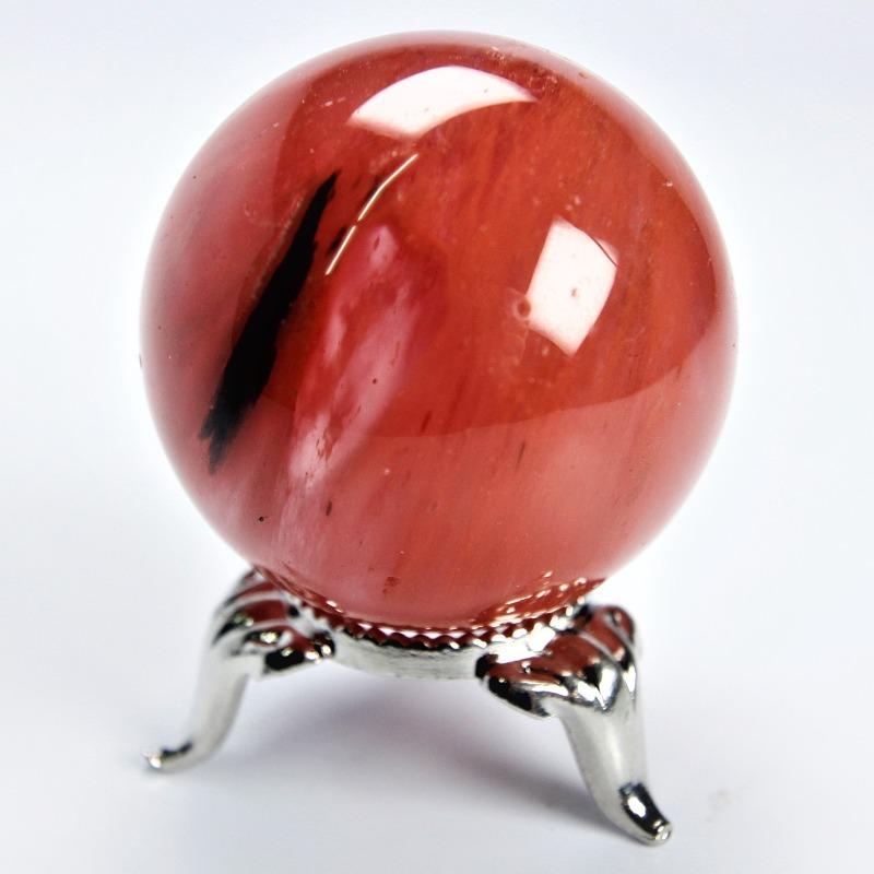 Polished Cherry Glass Sphere || 35 MM || China-Nature's Treasures