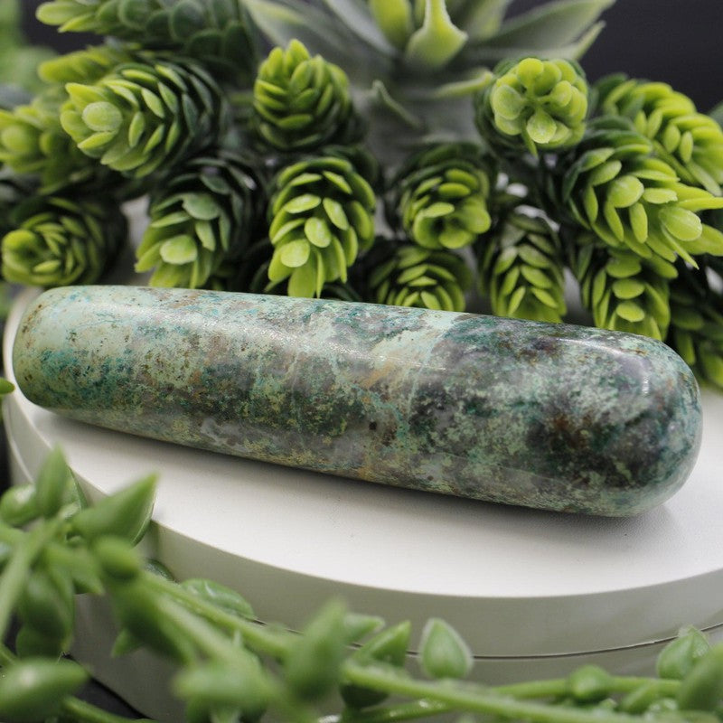 Polished Chrysocolla Massage Tool || Peru-Nature's Treasures