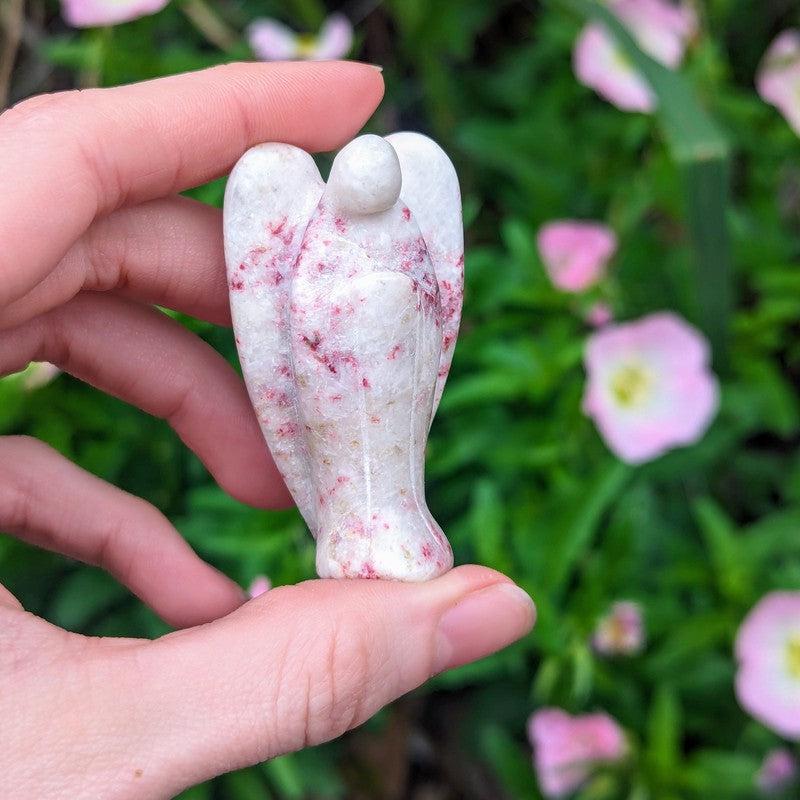 Polished Cinnabar Angel Carvings || Inner-Connections || Peru-Nature's Treasures