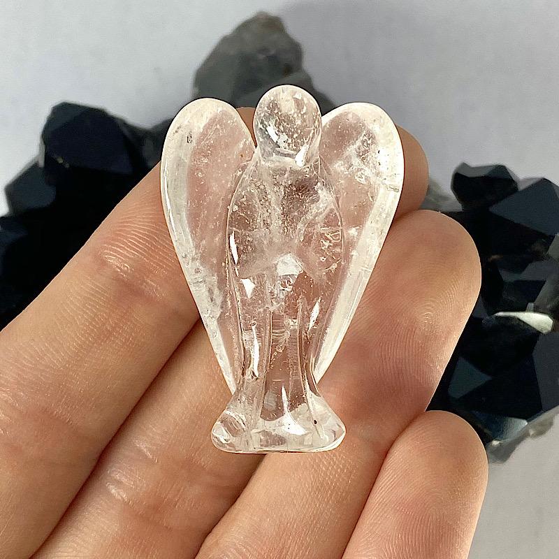 Polished Clear Quartz Angel Carvings || Purification-Nature's Treasures