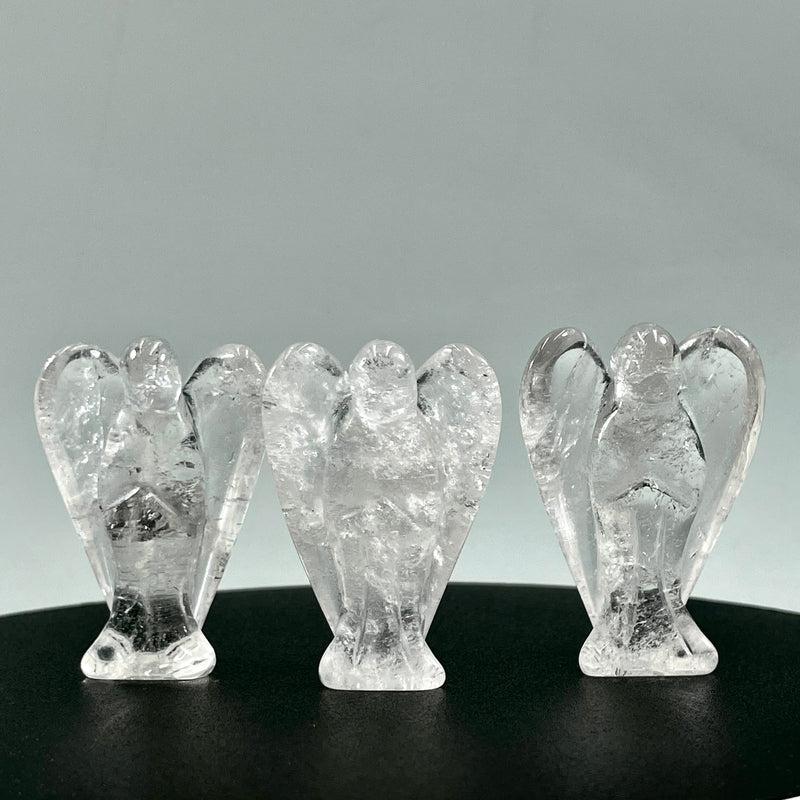 Polished Clear Quartz Angel Carvings || Purification-Nature's Treasures