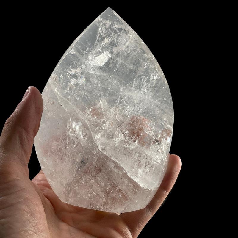 Polished Clear Quartz Flame Free Forms || Purification || Brazil-Nature's Treasures