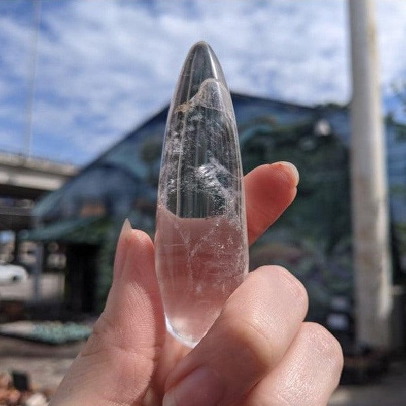 Polished Clear Quartz Massage Tool || Purification || Madagascar-Nature's Treasures