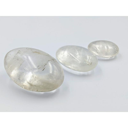 Polished Clear Quartz Palm Stones || Cleansing Aura || Madagascar-Nature's Treasures