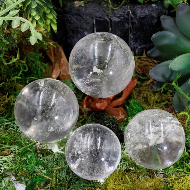 Polished Clear Quartz Spheres || Cleansing || Brazil-Nature's Treasures