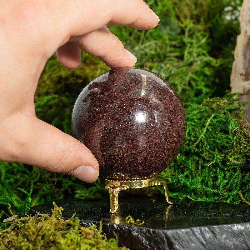 Polished Dark Red Garnet Spheres || Madagascar-Nature's Treasures