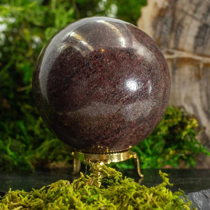 Polished Dark Red Garnet Spheres || Madagascar-Nature's Treasures