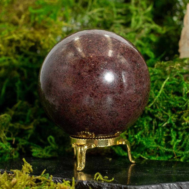 Polished Dark Red Garnet Spheres || Madagascar-Nature's Treasures
