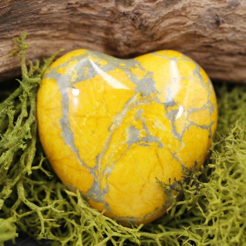 Polished Dyed Howlite Pocket Hearts || Awareness, Stress, Calmness || Canada-Nature's Treasures