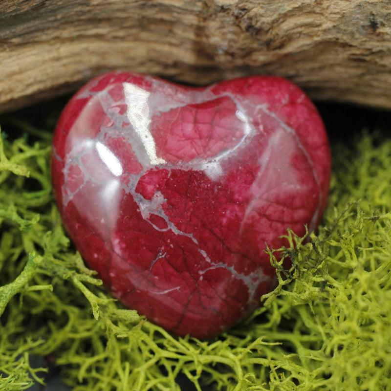 Polished Dyed Howlite Pocket Hearts || Awareness, Stress, Calmness || Canada-Nature's Treasures