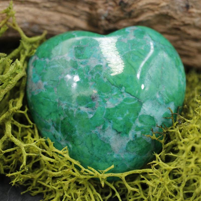 Polished Dyed Howlite Pocket Hearts || Awareness, Stress, Calmness || Canada-Nature's Treasures