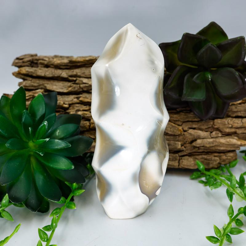 Polished Flame Agate Free Form-Nature's Treasures