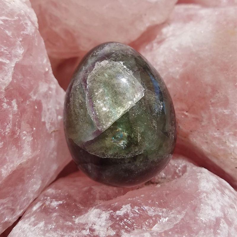 Polished Fluorite Crystal Eggs || Balance, Mental Clarity || China-Nature's Treasures