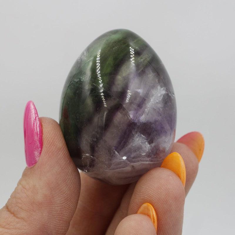 Polished Fluorite Crystal Eggs || Balance, Mental Clarity || China-Nature's Treasures