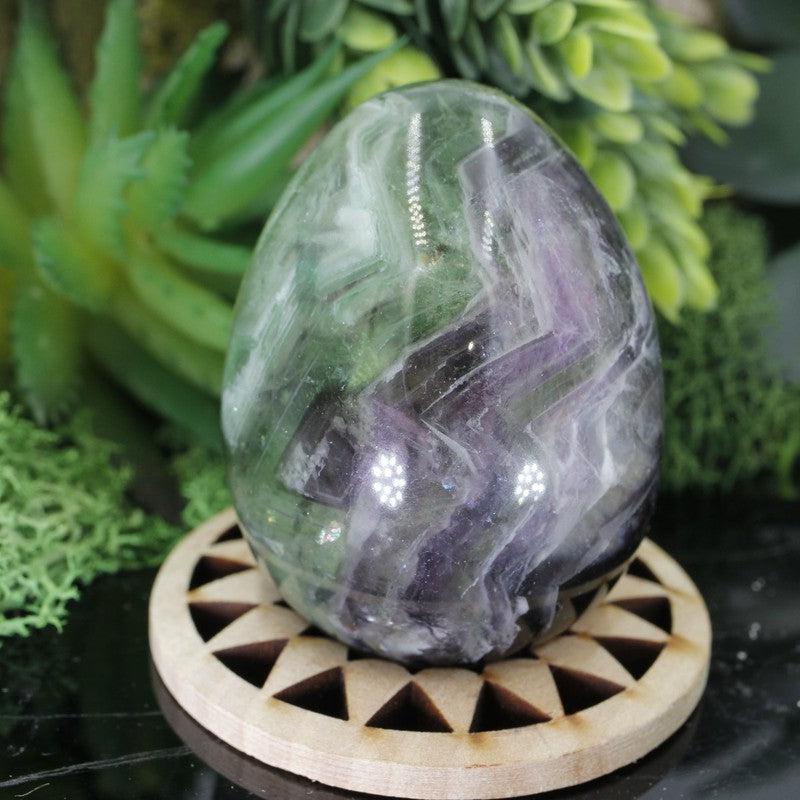 Polished Fluorite Crystal Eggs || Balance, Mental Clarity || China-Nature's Treasures