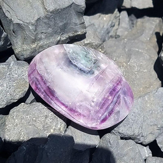 Polished Fluorite Tumbled Stones 3oz || Clarity & Focus || China-Nature's Treasures