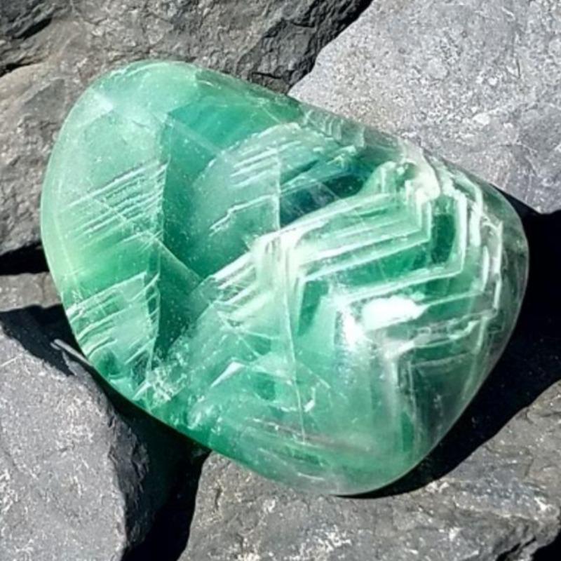 Polished Fluorite Tumbled Stones 3oz || Clarity & Focus || China-Nature's Treasures