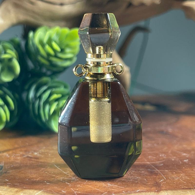 Polished Gemstone Perfume Bottle Necklaces || Aroma Oil Bottles-Nature's Treasures