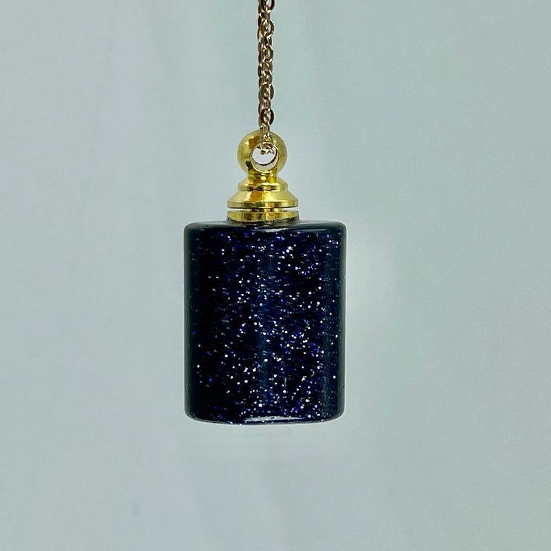 Polished Gemstone Perfume Oil Bottle Necklace || Aroma Oil Bottles || Brazil-Nature's Treasures