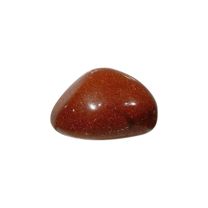 Polished Goldstone Massage Stone Tool || Root Chakra