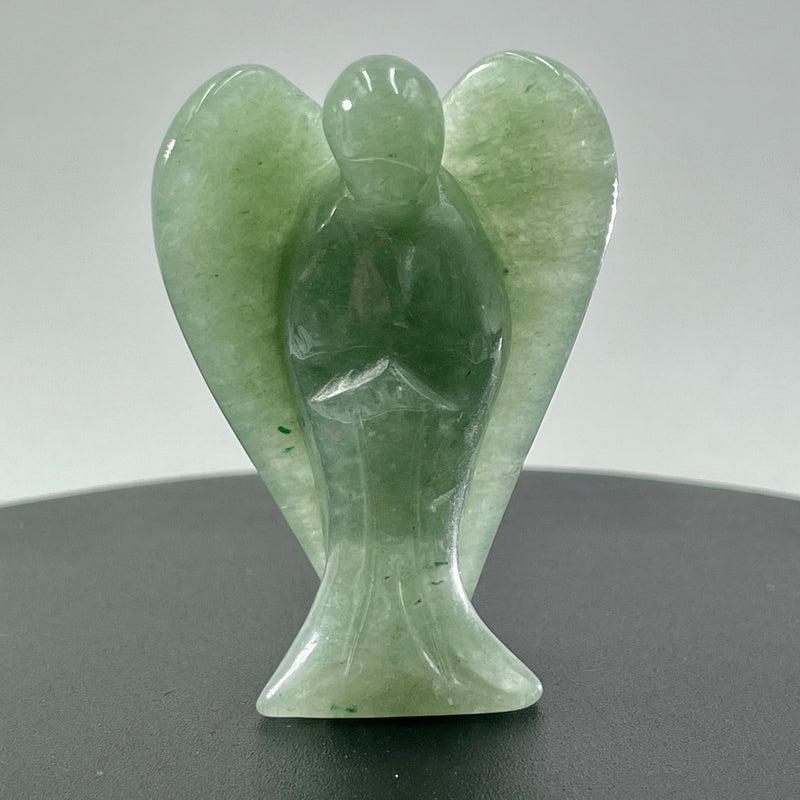 Polished Green Aventurine Angel Carvings || Abundance || India