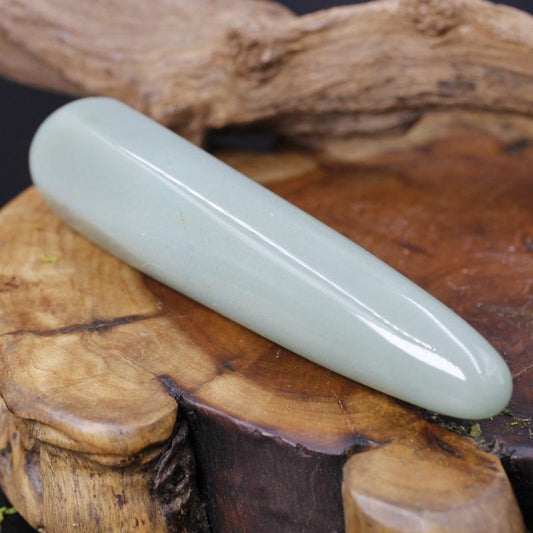 Polished Green Aventurine Massage Tool || Abundance || India-Nature's Treasures