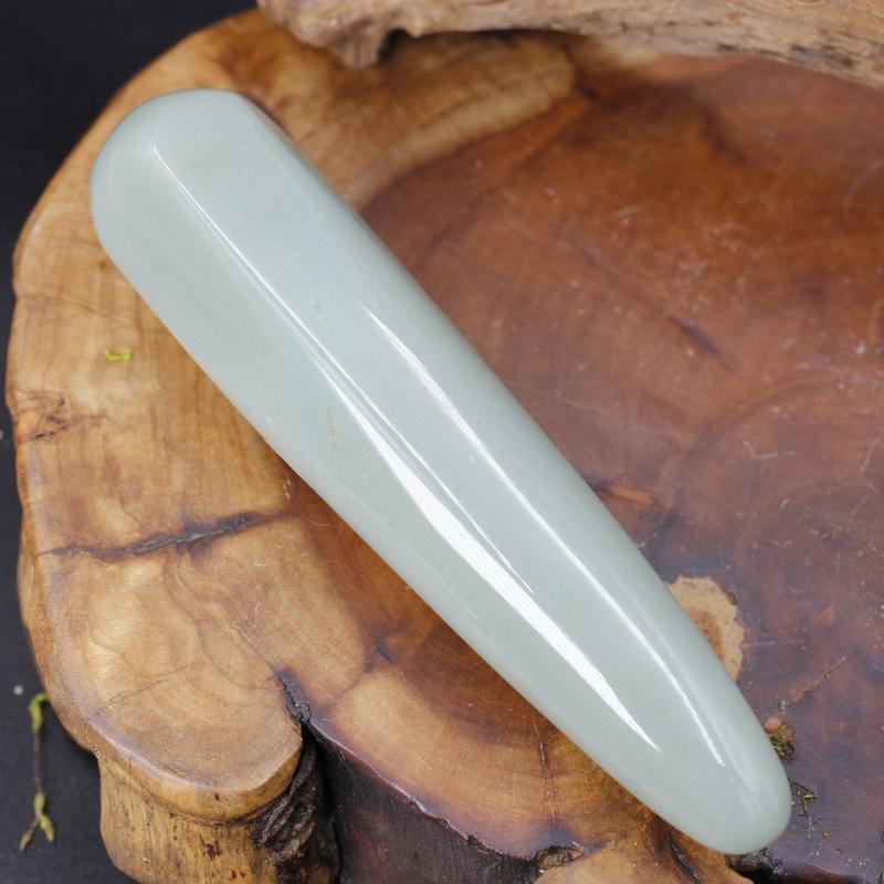 Polished Green Aventurine Massage Tool || Abundance || India-Nature's Treasures